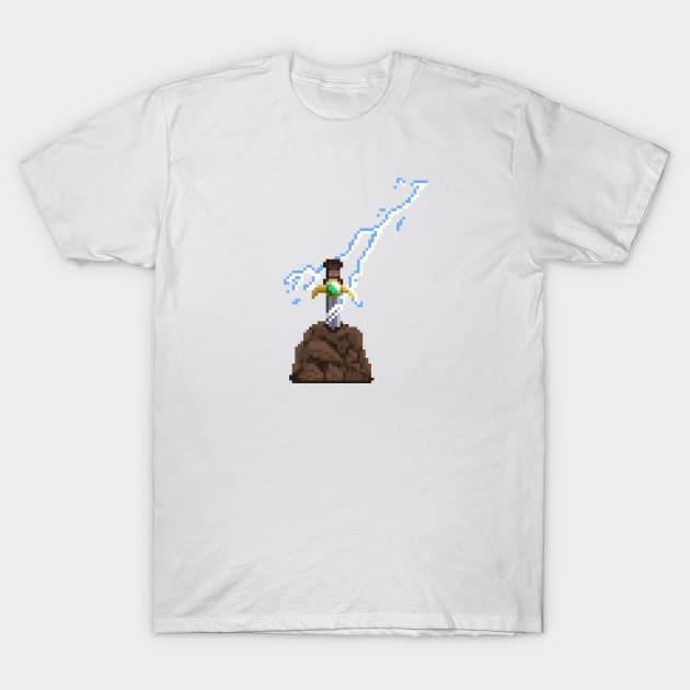 Sword on the stone - Clear T-Shirt by PixelCarvel